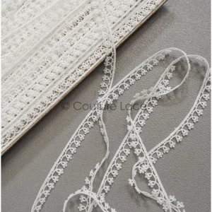 4yds Boho Spitzenborte Off-White/ geometrische Spitze Borte/ Braut Guipure Spitzenborte// T22-193