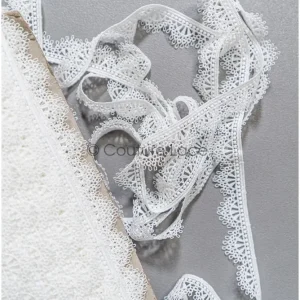 5yds Boho Spitzenborte Off-White/ geometrische Spitze Borte/ Braut Guipure Spitzenbesatz// T22-163