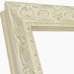 631.915 Holzrahmen mit White Ocker -Hintergrundprofil Maß 65x55 mm