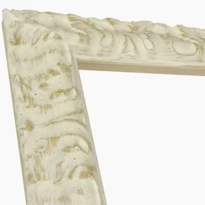 728.915 Holzrahmen mit White Ocker Hintergrundprofil Maß 65x40 mm