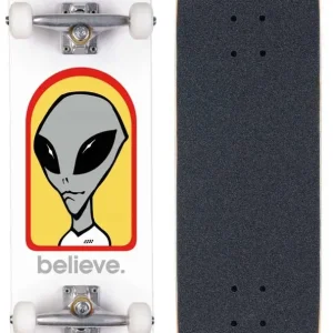 Alien Workshop Believe 8.0 Complete Skateboard White