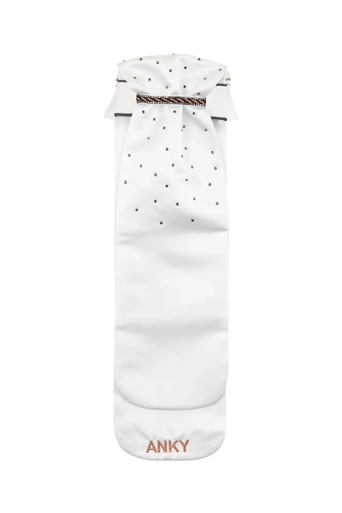 ANKY Multifit Plastron mit abnehmbarem Kragen White/Grey M
