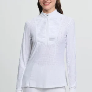 Arielle Damen Langarm Turniershirt White 40