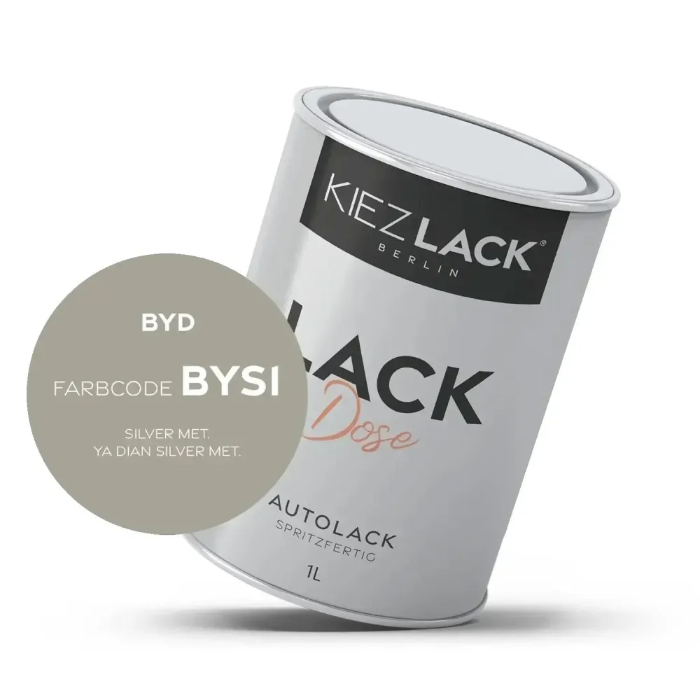1K Autolack Lackdose Basislack spritzfertig BYD BYS CRYSTAL WHITE