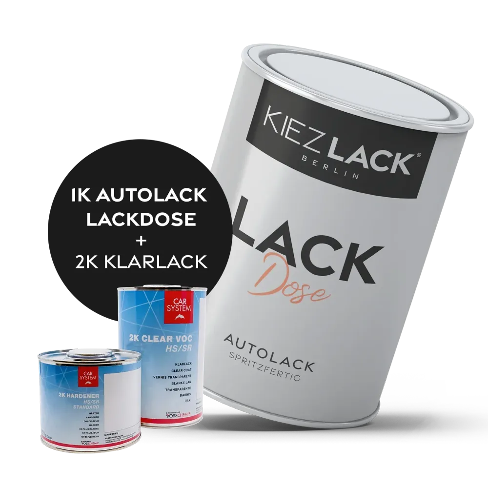 1K Autolack Lackdose Basislack spritzfertig Volkswagen LC9A PURE WHITE