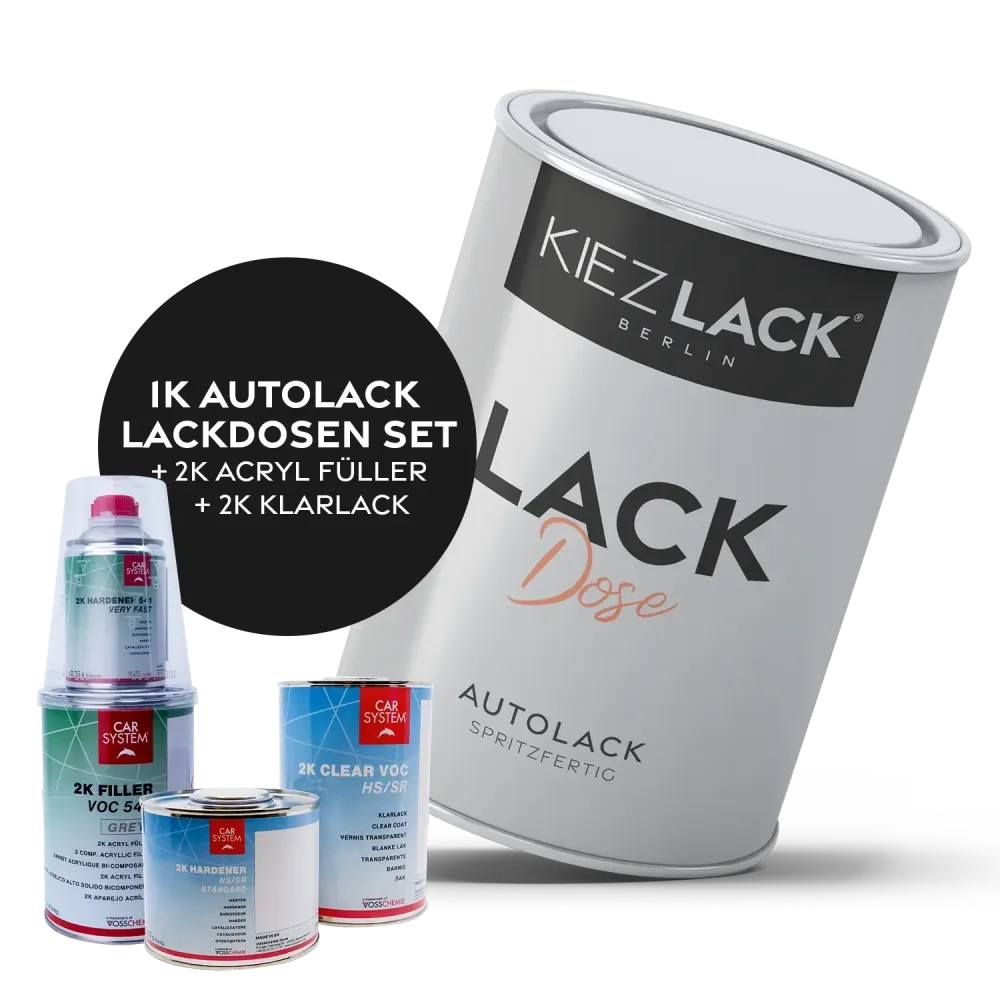 1K Autolack Lackdose Basislack spritzfertig Volkswagen LC9A PURE WHITE