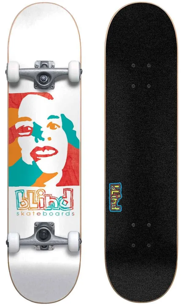Blind Psychodelic Girl 7.75 Complete Skateboard White