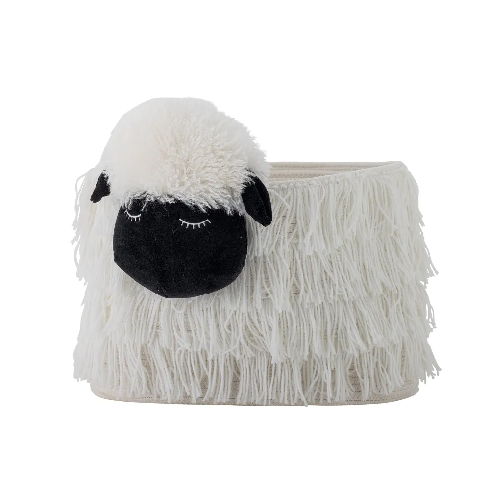 Bloomingville Spielzeugkorb Dolly White Schaf
