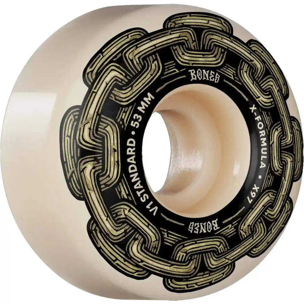 Bones 53mm 97A V1 X-Formula Gold Chain Standard Cut Wheels