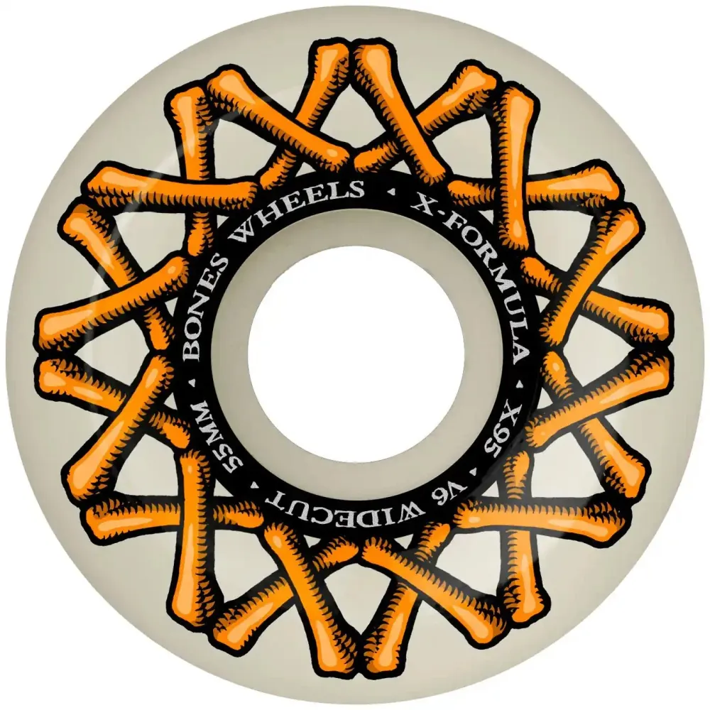 Bones 55mm 95A V6 X-Formula XF Wide Cut Wheels