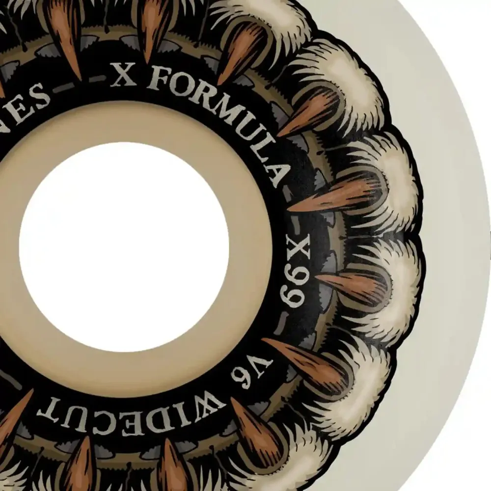 Bones 56mm 99A V6 X-Formula Grippin Wolf Wide Cut Wheels