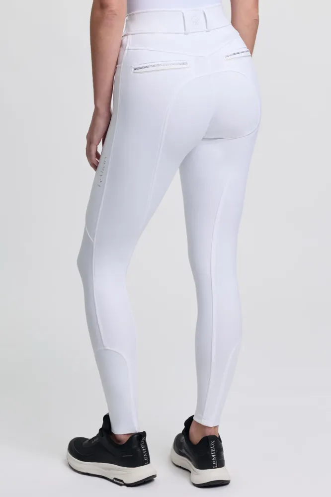 Brilliance Damen Reithose mit Vollbesatz White 34