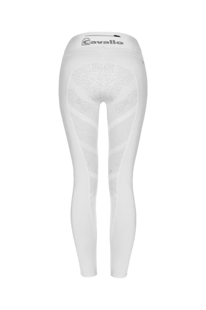 CAVALLIN Damen Turnier Reithose mit Vollgrip White 44