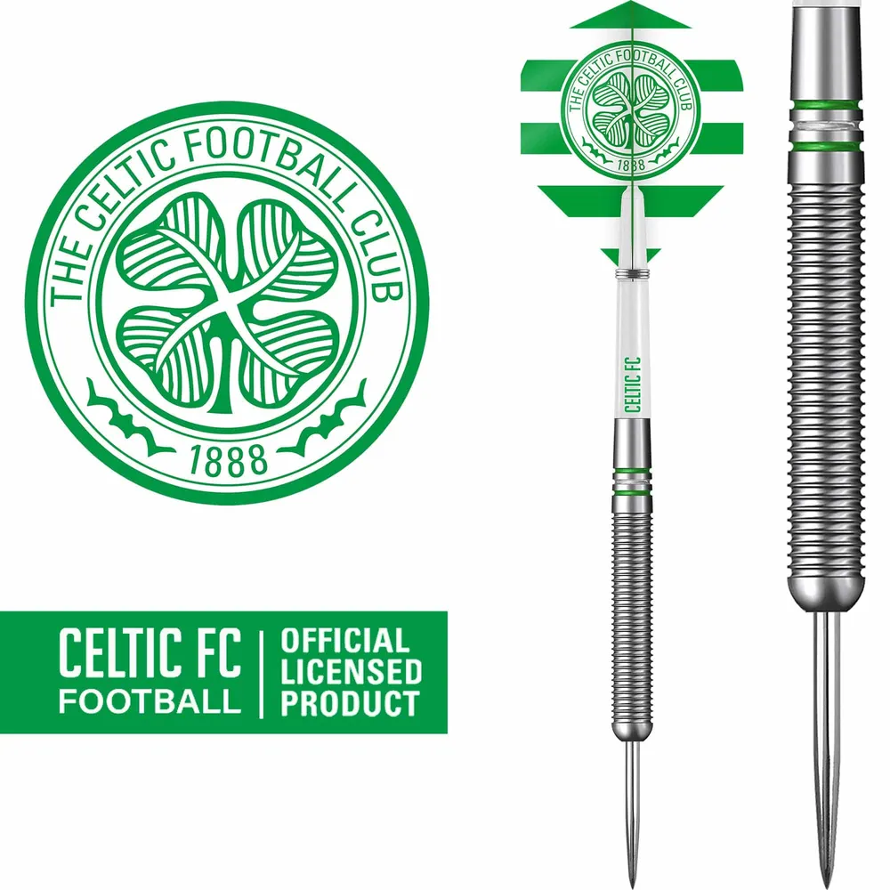 Celtic FC Darts – Steel Tip Tungsten – Offiziell lizenziert – Celtic – 24 g