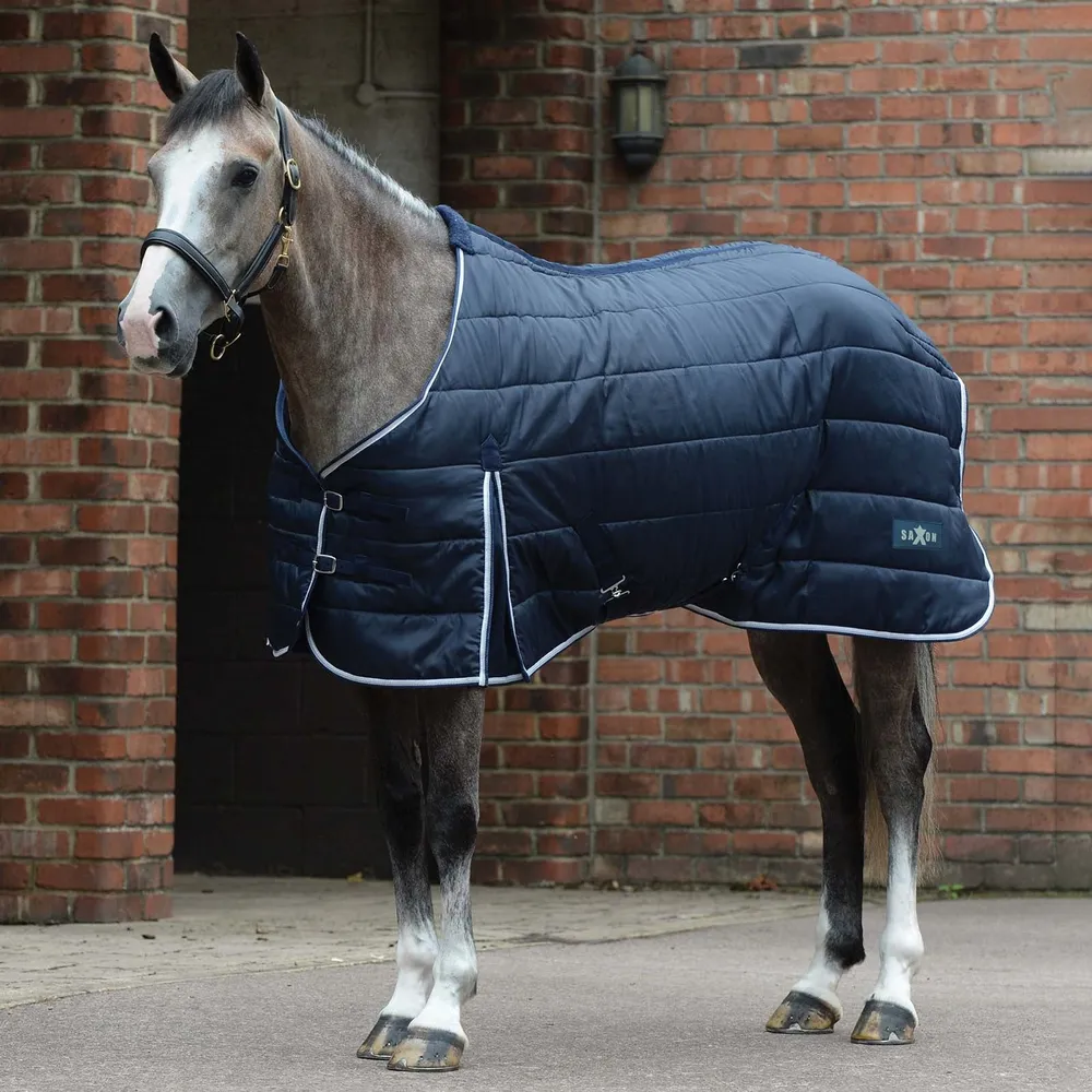 Channel Quilt Stalldecke, 200g Dark Blue/White 155