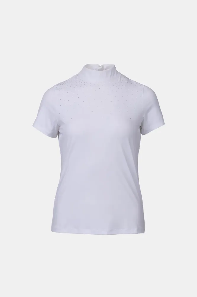 Charlotta Damen Turniershirt Kurzarm White 36
