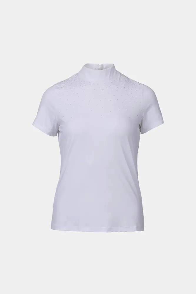 Charlotta Damen Turniershirt Kurzarm White 44