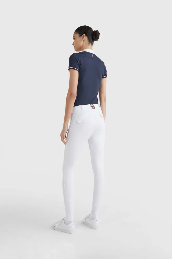 Classic Damen Reithose mit Vollbesatz White M