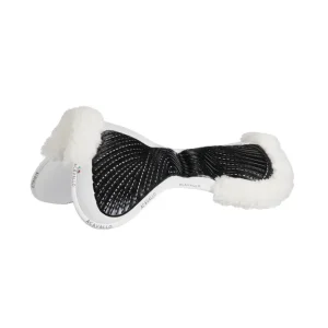 Close Contact Gel- & Memory-Foam Half Pad mit Schaffell White/White Einheitsgröße