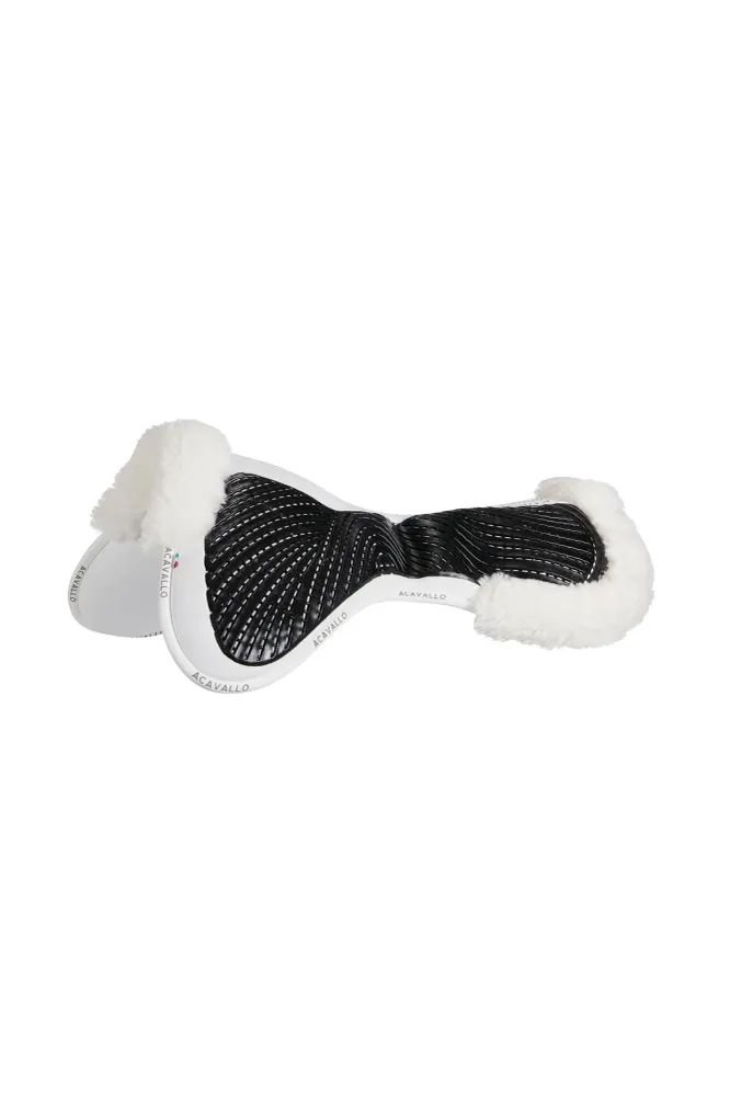 Close Contact Gel- & Memory-Foam Half Pad mit Schaffell White/White Einheitsgröße