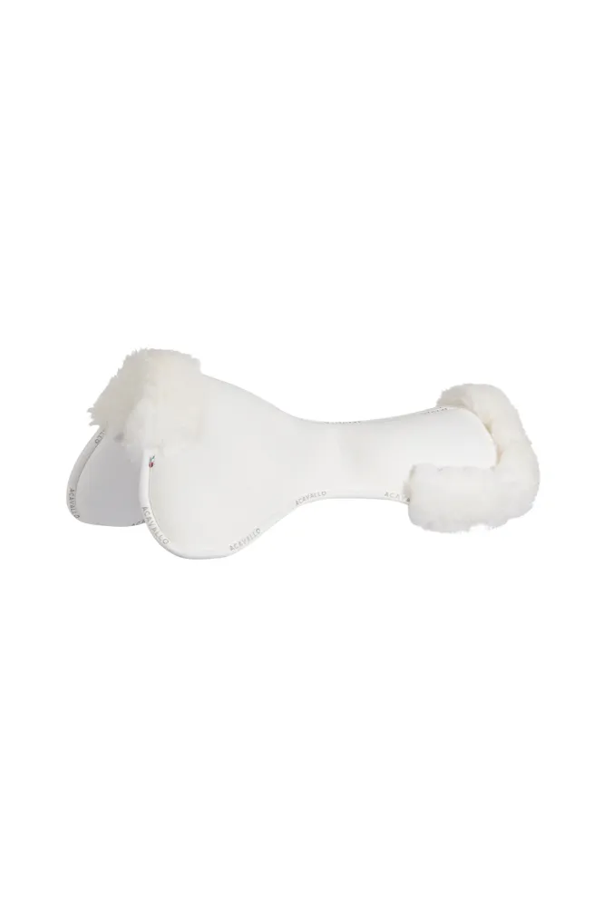 Close Contact Memory-Foam Half Pad mit Schaffell White/White Einheitsgröße