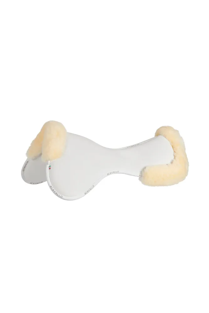 Close Contact Memory-Foam Half Pad mit Schaffell White/Natural Einheitsgröße