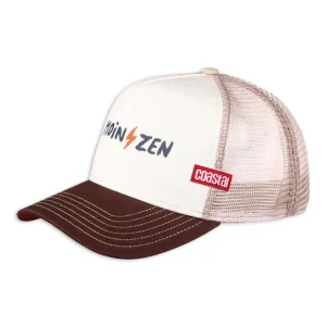 Coastal Trucker Cap HFT MOINZEN White/Brown/Khaki