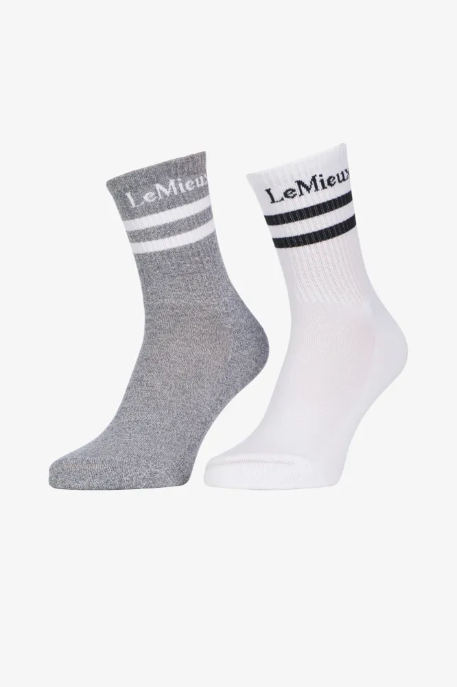 Crew Socken 2er Pack White 40-45