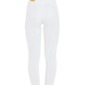 Damen Reitleggings mit Fleece-Innenfutter und Vollbesatz White M