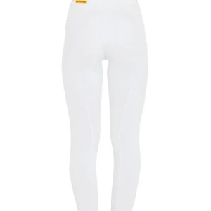 Damen Reitleggings mit Fleece-Innenfutter und Vollbesatz White L