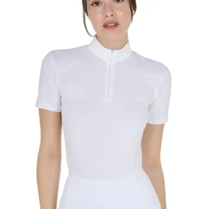 Damen Trainings-Poloshirt White M