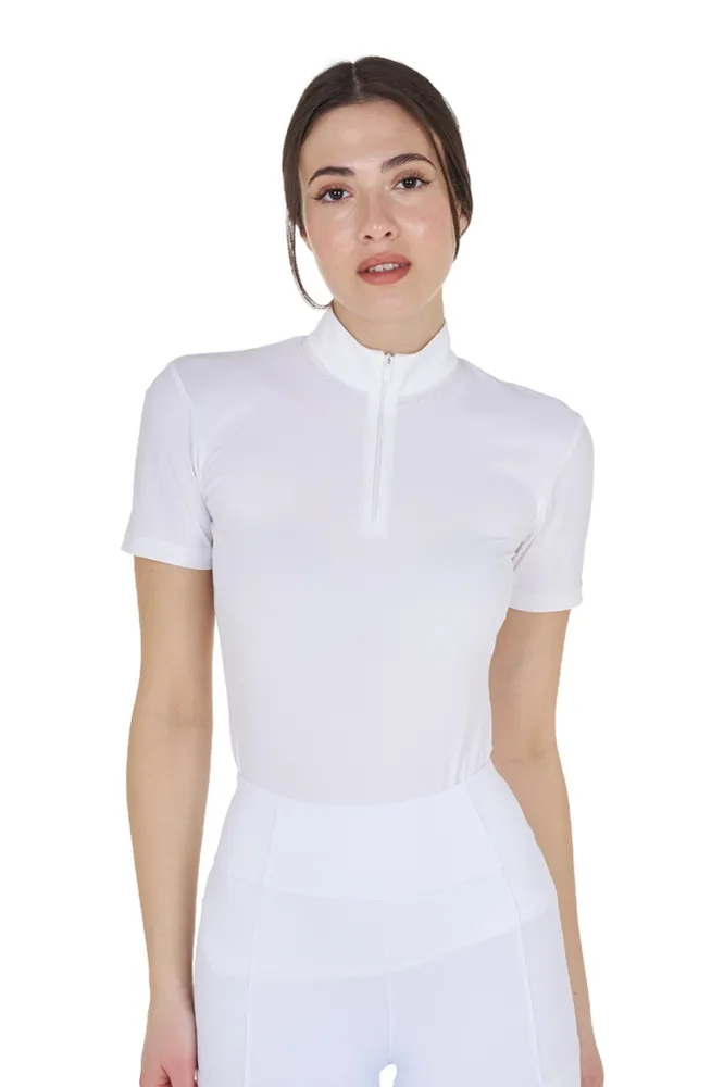 Damen Trainings-Poloshirt White M