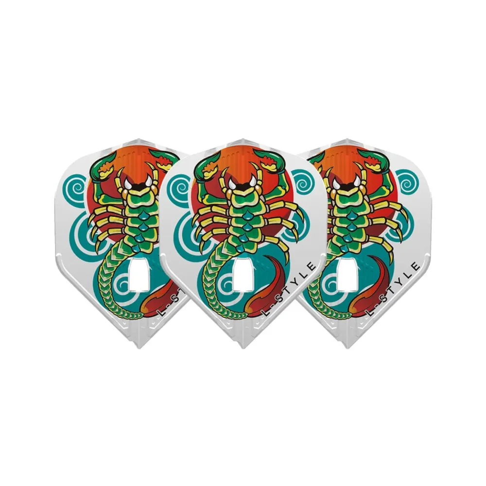 Dart Flights L-Style Signature Champagne Flight: L1PRO KAMI DetaHedman V3 White