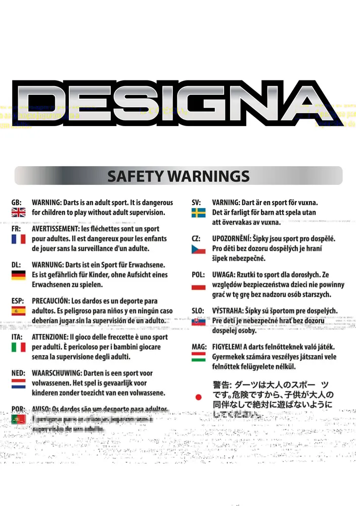 Designa Dartboard Surround – Design Collection – Heavy Duty – Frankreich