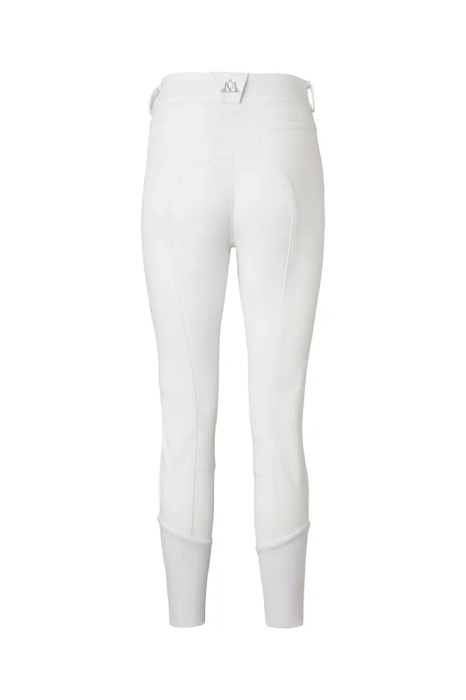 Diana Damen Reithose mit Vollbesatz aus Kunstleder White/White 42