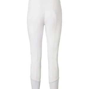 Diana Damen Reithose mit Vollbesatz aus Kunstleder White/White 42