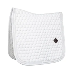 Dressur-Schabracke mit Glitzerband White/White WB