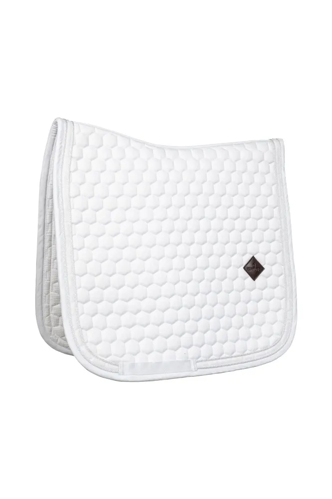 Dressur-Schabracke mit Glitzerband White/White WB