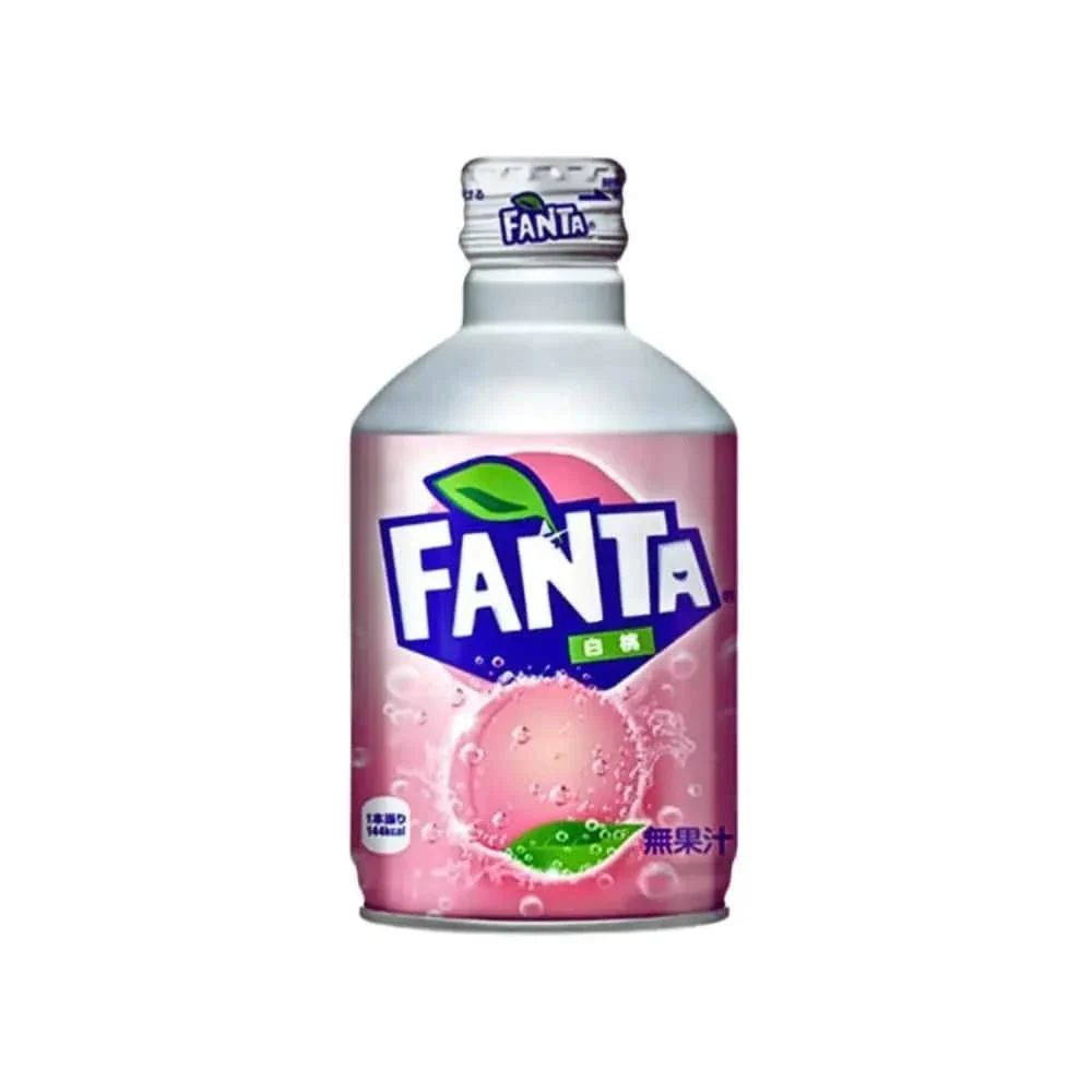 Fanta White Peach Soda Metal Bottle Japan