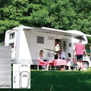Fiamma F45 Eagle 400 Gelenkarmmarkise 400 cm breit Polar White / Tuch Royal Grey Art.Nr. 06472A01R
