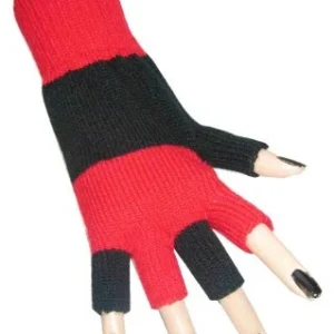 Fingerloser Handschuh schwarz/rot