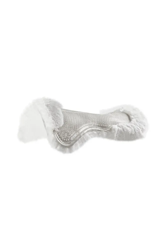 Gel Pad Anti-Rutsch Classic mit Schaffell flach Transparent/White M