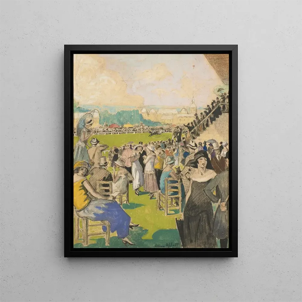 Gemälde Die Rennen Chantilly – William Albert Ablett | Kunstdruck