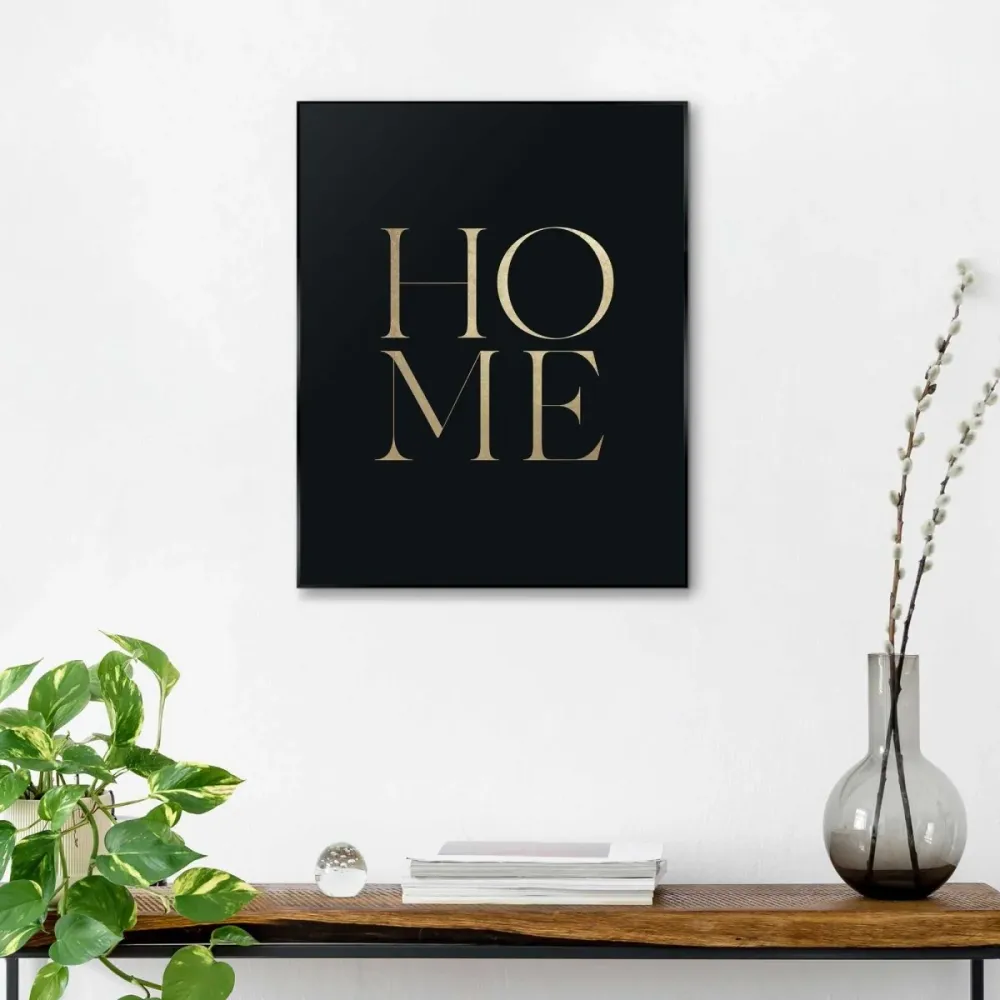 Gerahmtes Bild Home 50x40