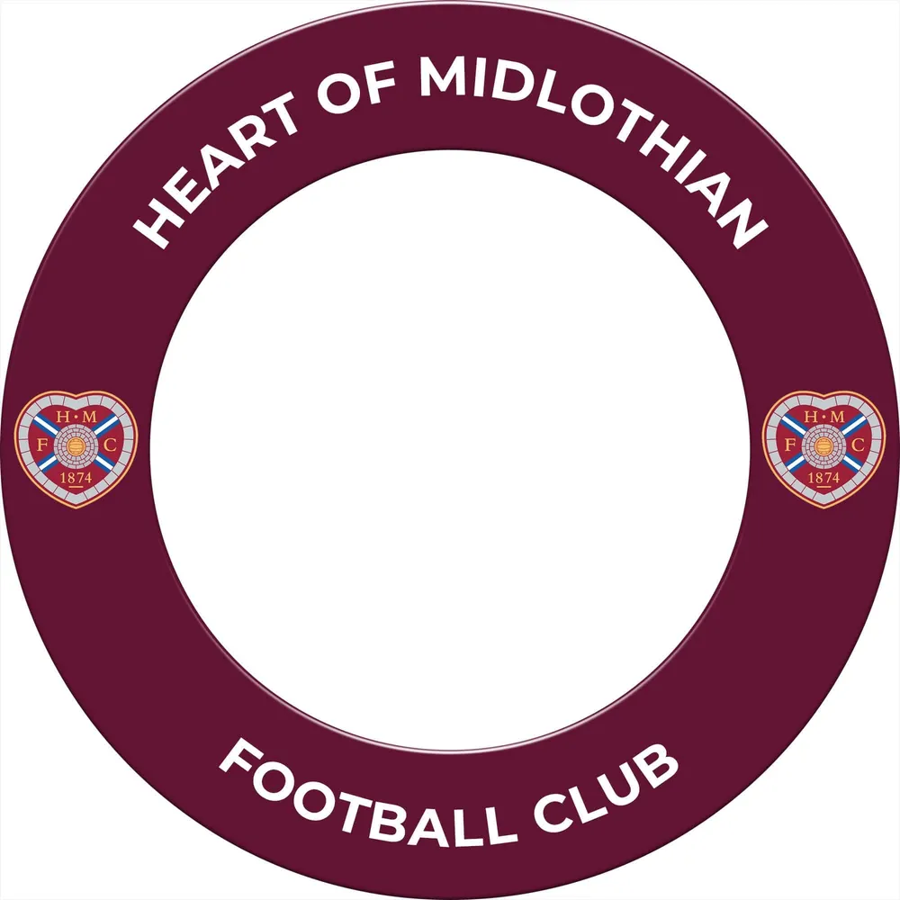 Heart Midlothian FC – Offizielles Lizenzprodukt – Hearts – Dartboard Surround – S1 – Crest
