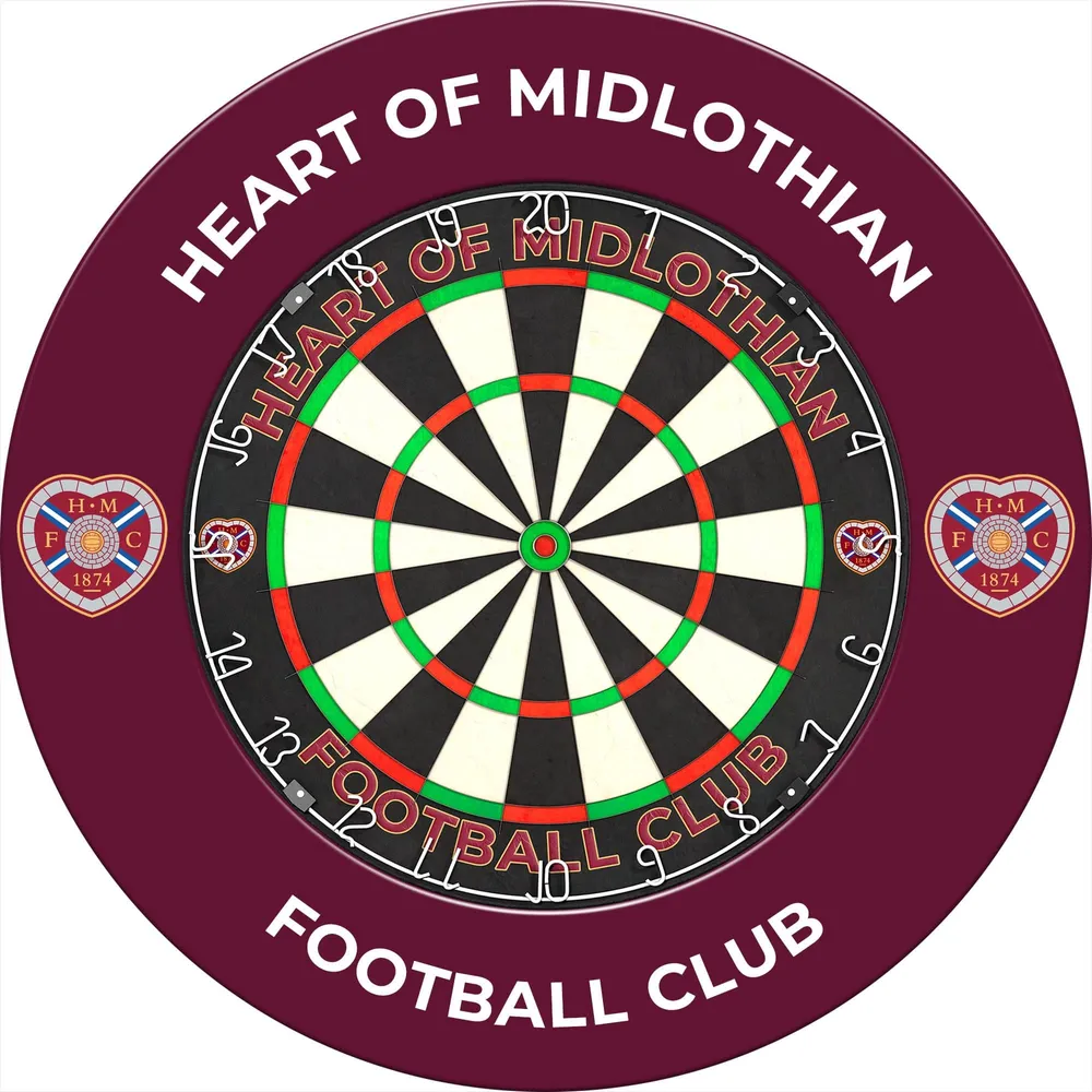Heart Midlothian FC – Offizielles Lizenzprodukt – Hearts – Dartboard Surround – S1 – Crest