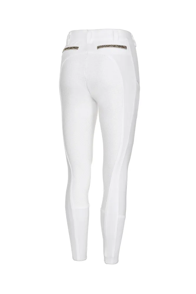 Henriette Grip Vollbesatzreithose für Damen White 46