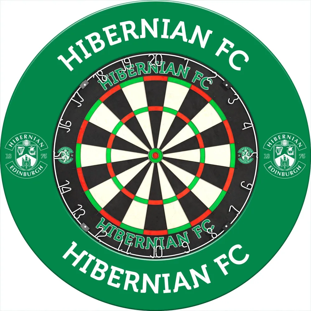 Hibernian FC – Offiziell lizenziert – Dartboard Surround – S2 – Green Crest