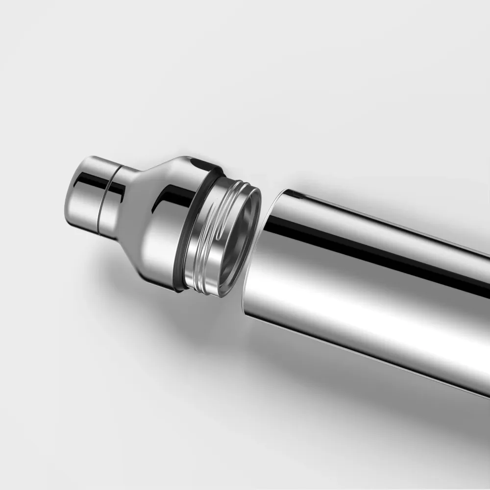 Hybrid Thermoflasche - Recycelter Edelstahl, Poliert