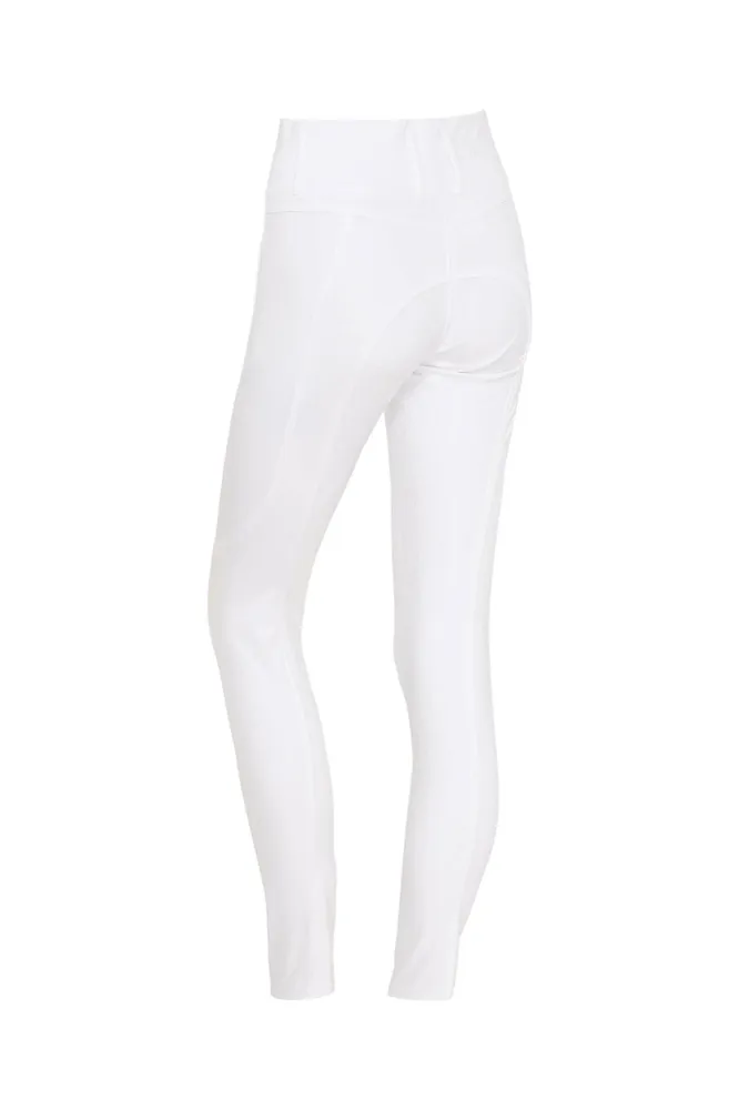 Kalea Damen Vollbesatz Reitleggings White L